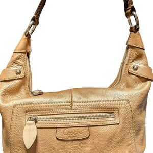 Coach Tan Leather Shoulder Bag